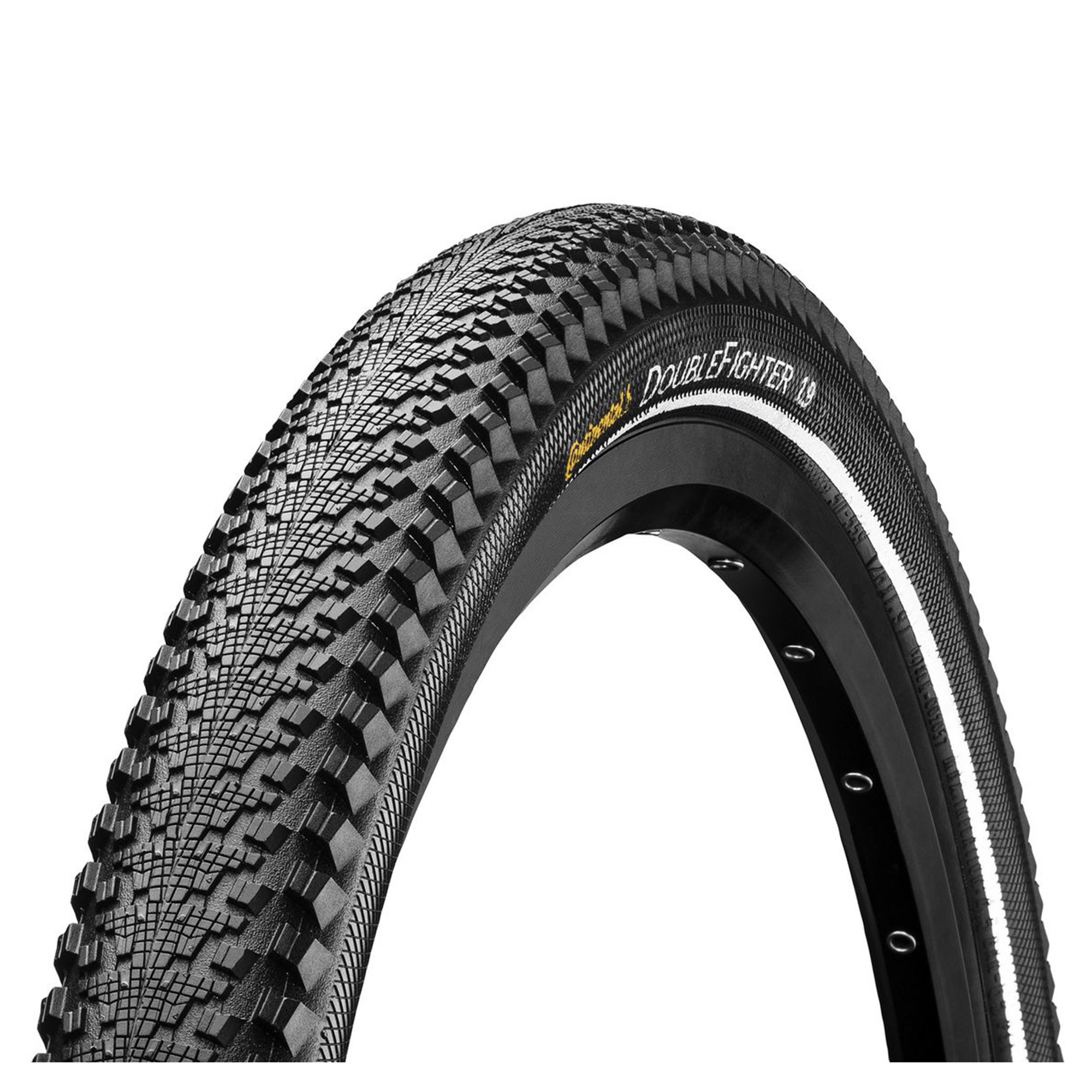 Continental Doublefighter Iii Reflex Tyre - Wire Bead: 20x1. 75 BLACK/BLACK REFLEX 20x1.75