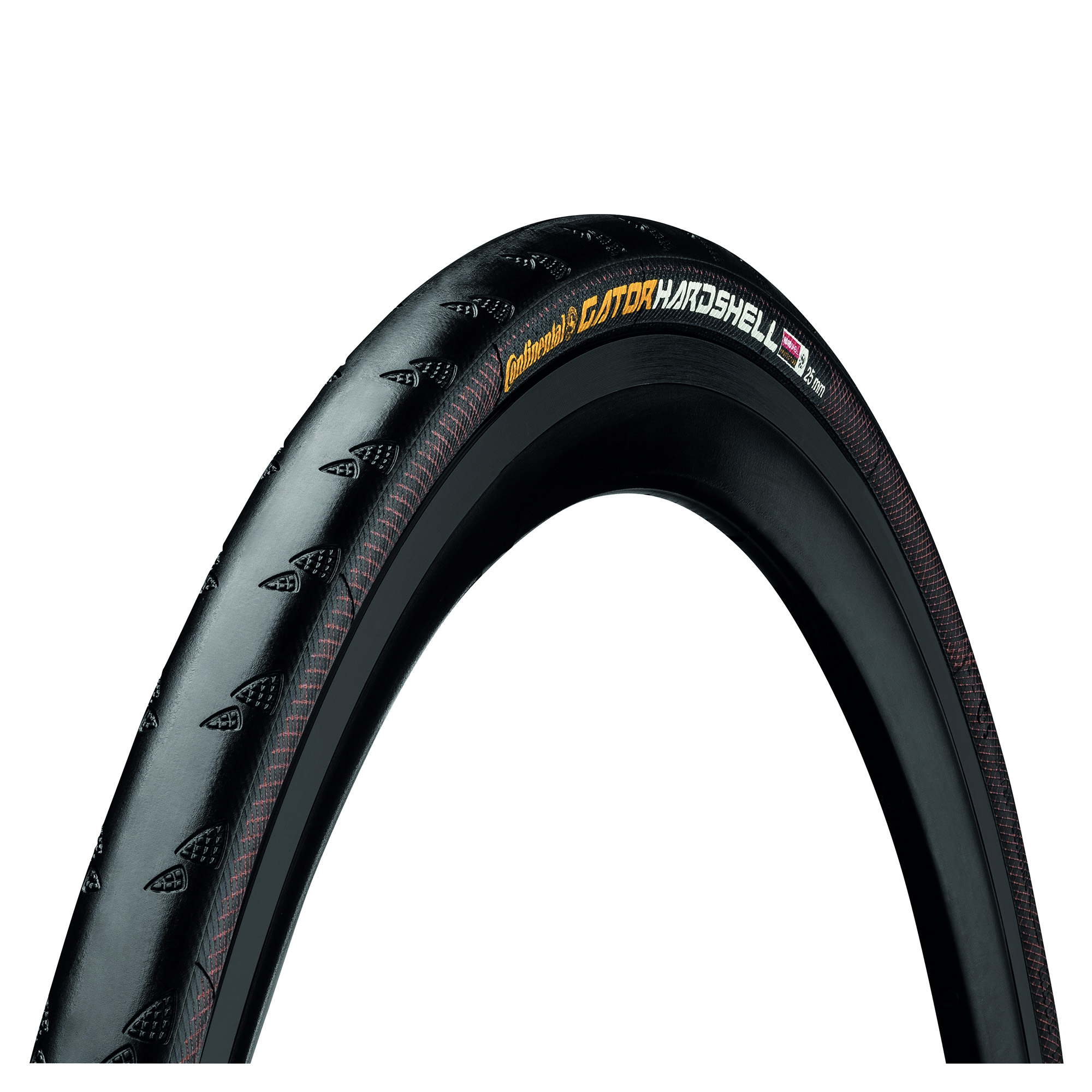 Continental Gator Hardshell Tyre - Wire Bead: BLACK/BLACK 700x25c