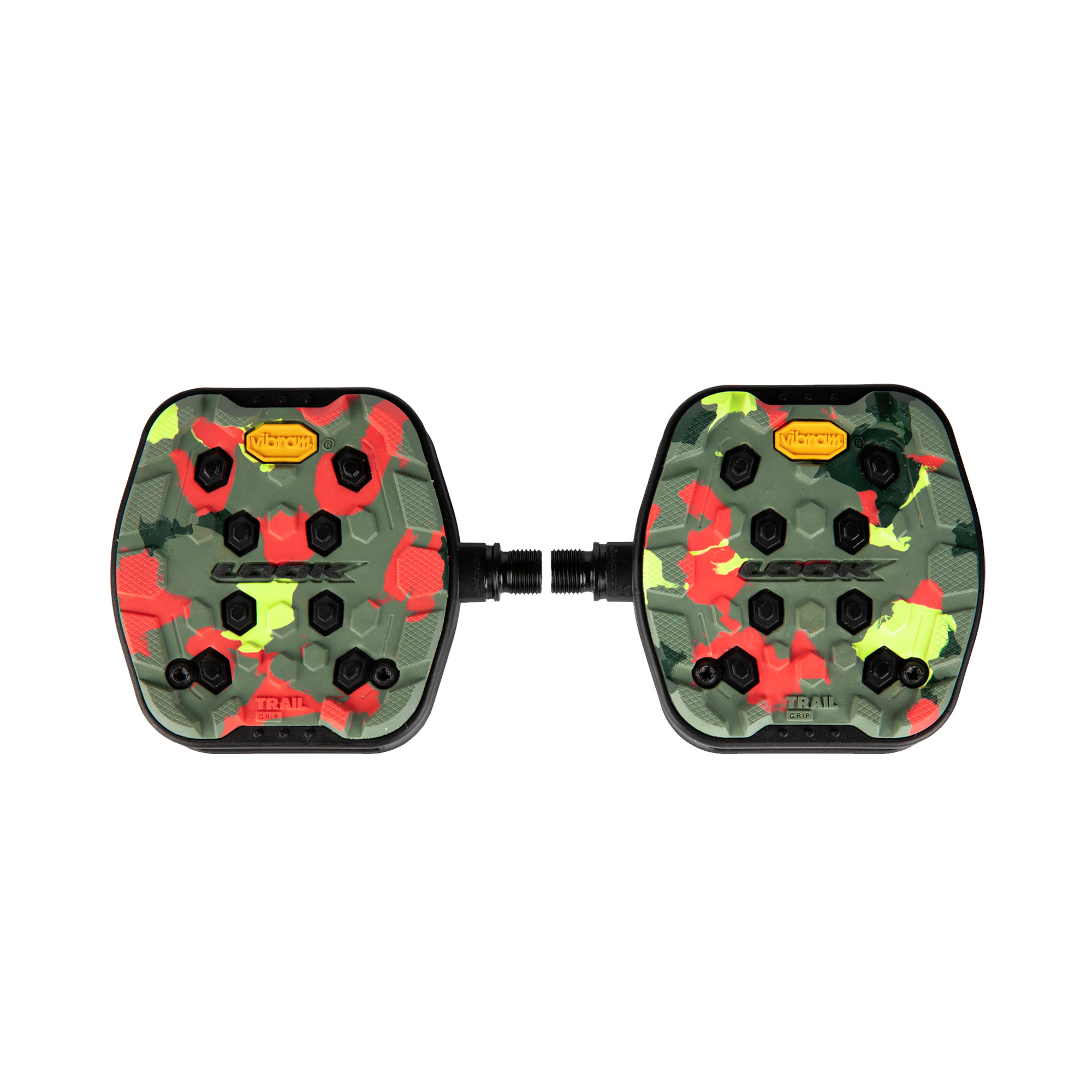LOOK Trail Grip Flat MTB Pedals: CAMO