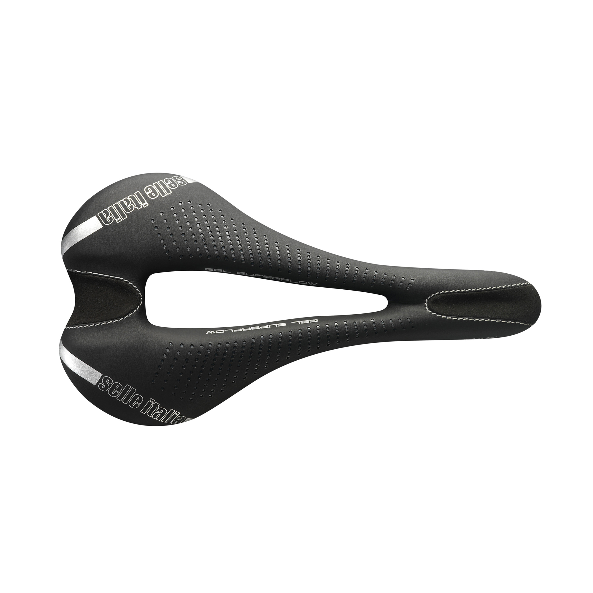 Selle Italia Max SLR TI316 Gel Superflow Saddle: BLACK L3