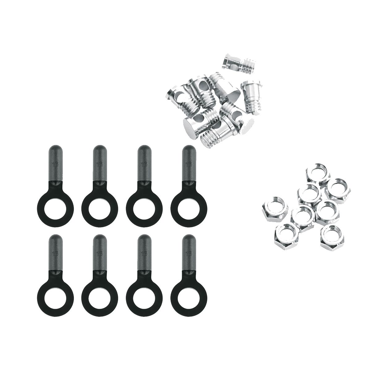 SKS 8x BoltsNuts & Endcaps For Chromoplastics/Longboard/ Bluemels: size