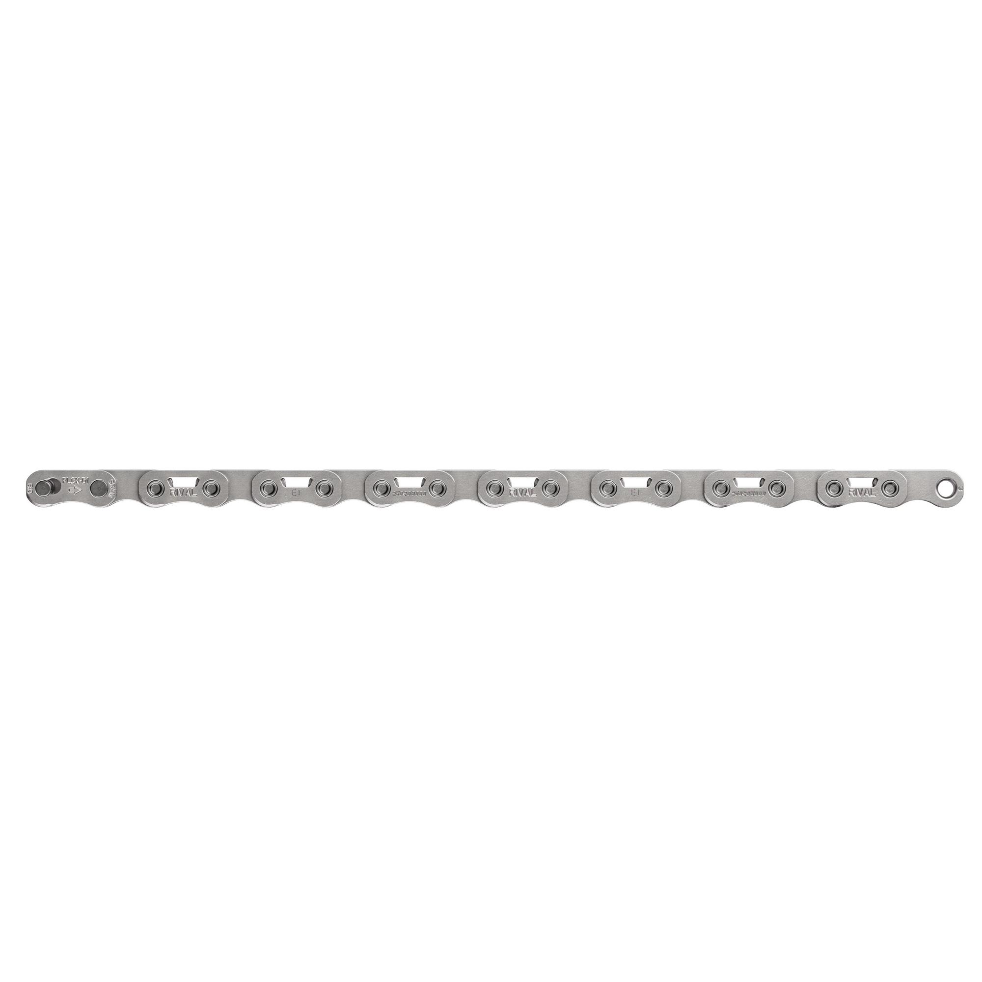 SRAM Chain RIVAL E1 Flattop - With PowerLock - 12/13 Speed: SILVER 114 links