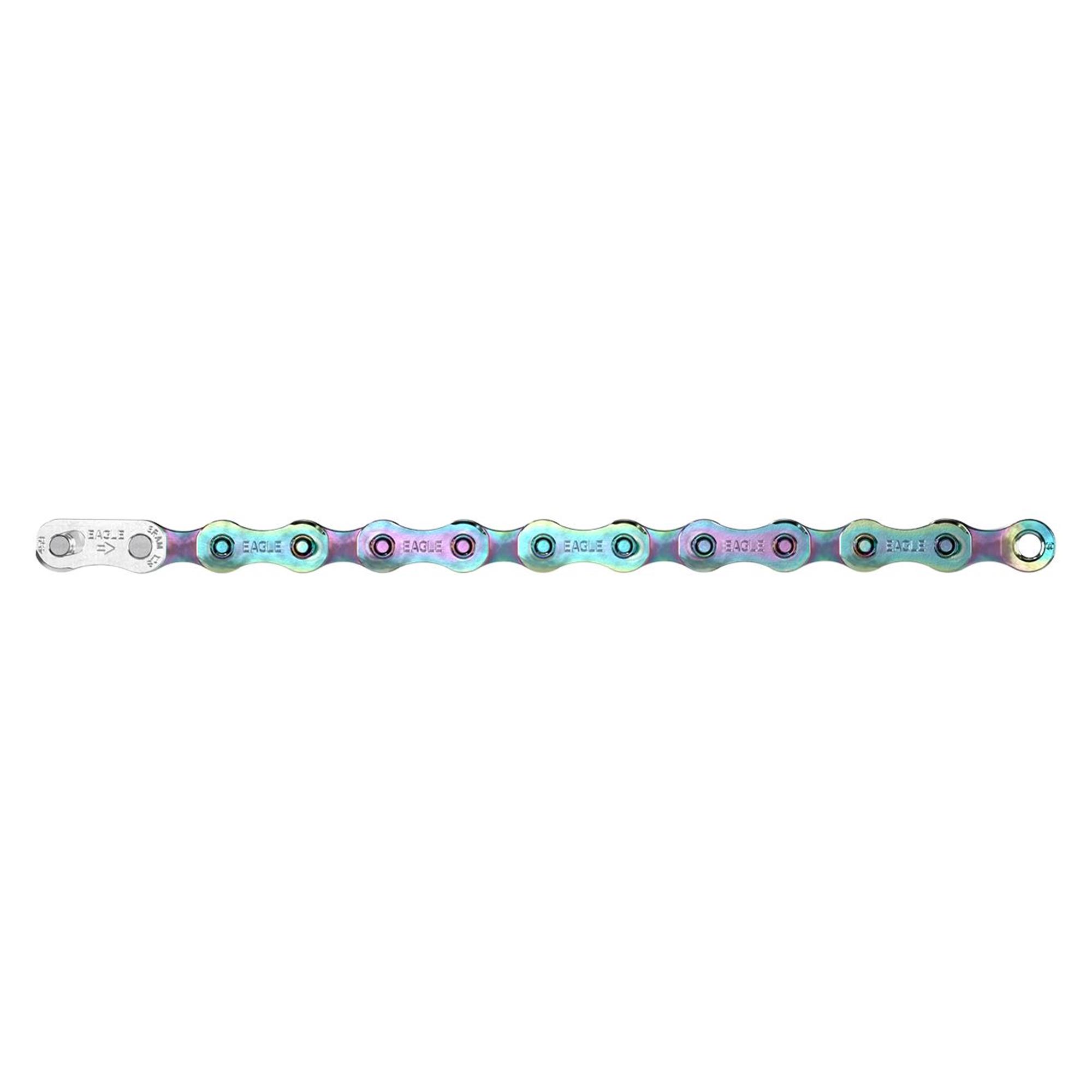 SRAM Chain S500 Eagle drivetrain Solid Pin 126 links Powerlock - Replaces X01 & XX1: RAINBOW 12 SPEED