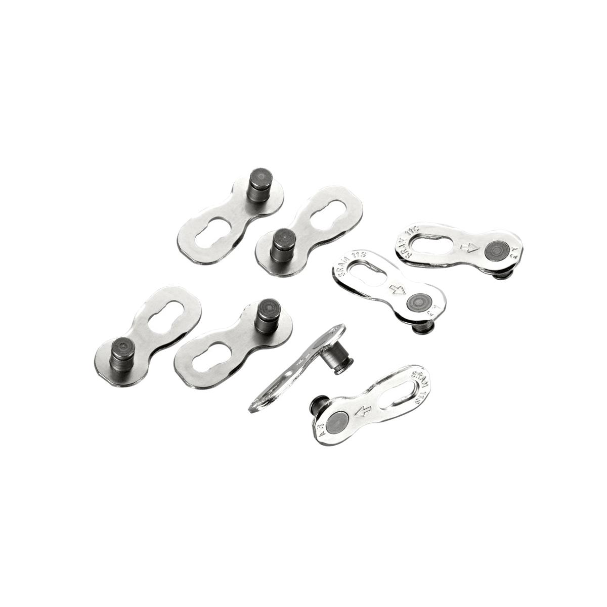 SRAM POWERLOCK SILVER  (4PCS) NO COLOUR 11 SPEED