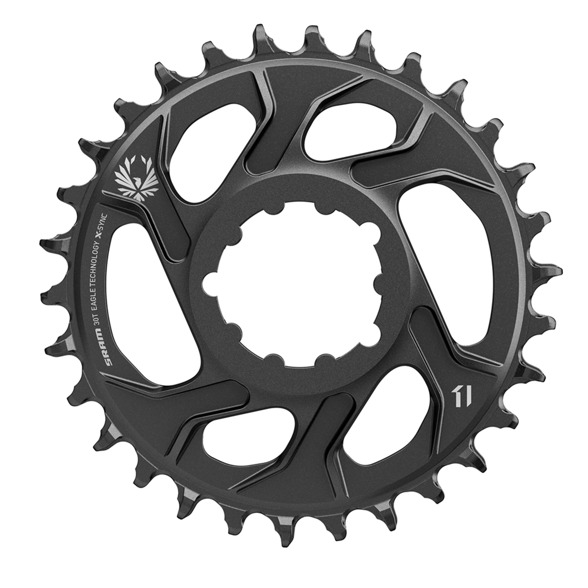 SRAM X-SYNC2 Chainring Direct Mount 6mm Offset Eagle: BLACK 12SPD 36T