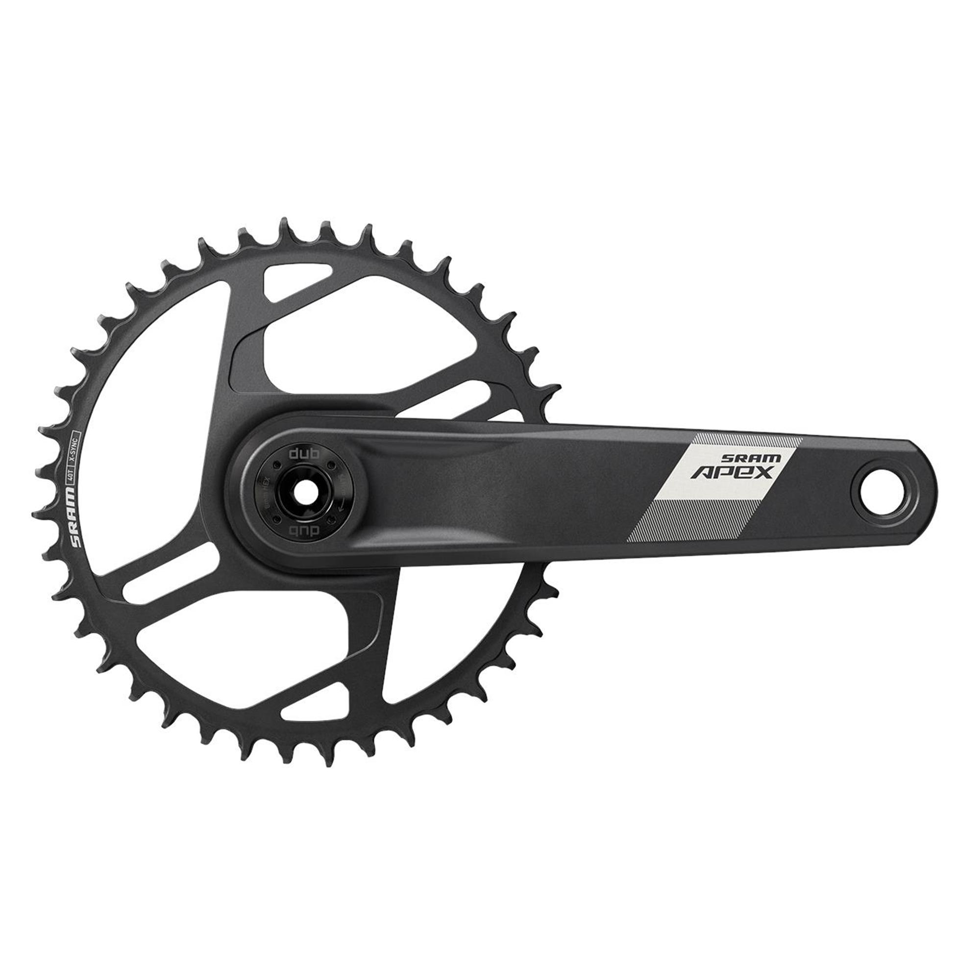 SRAM APEX 1X Crankset Wide D1 Dub Direct Mount 40T (BB Not Included):  165MM