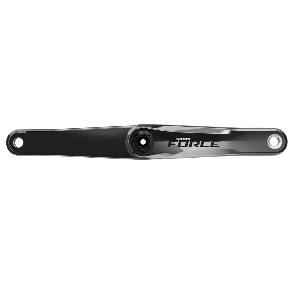 SRAM Crank Arm Assembly Force D1 DUB - Gloss Finish (Bb/Spider/Chainrings Not Included): GLOSS BLACK 175MM
