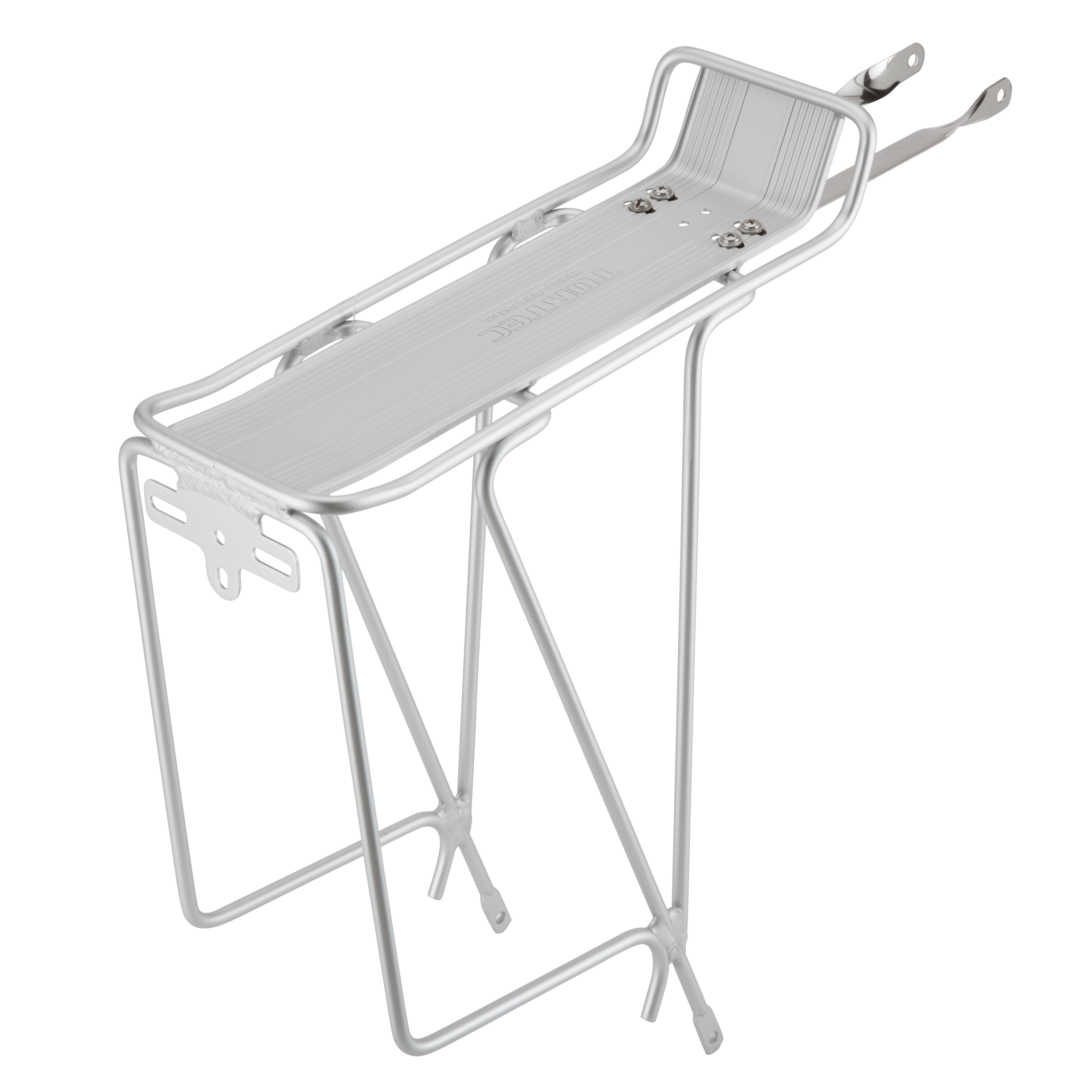 Tortec Tour Rear Rack: 26- 700C SILVER 26-700c