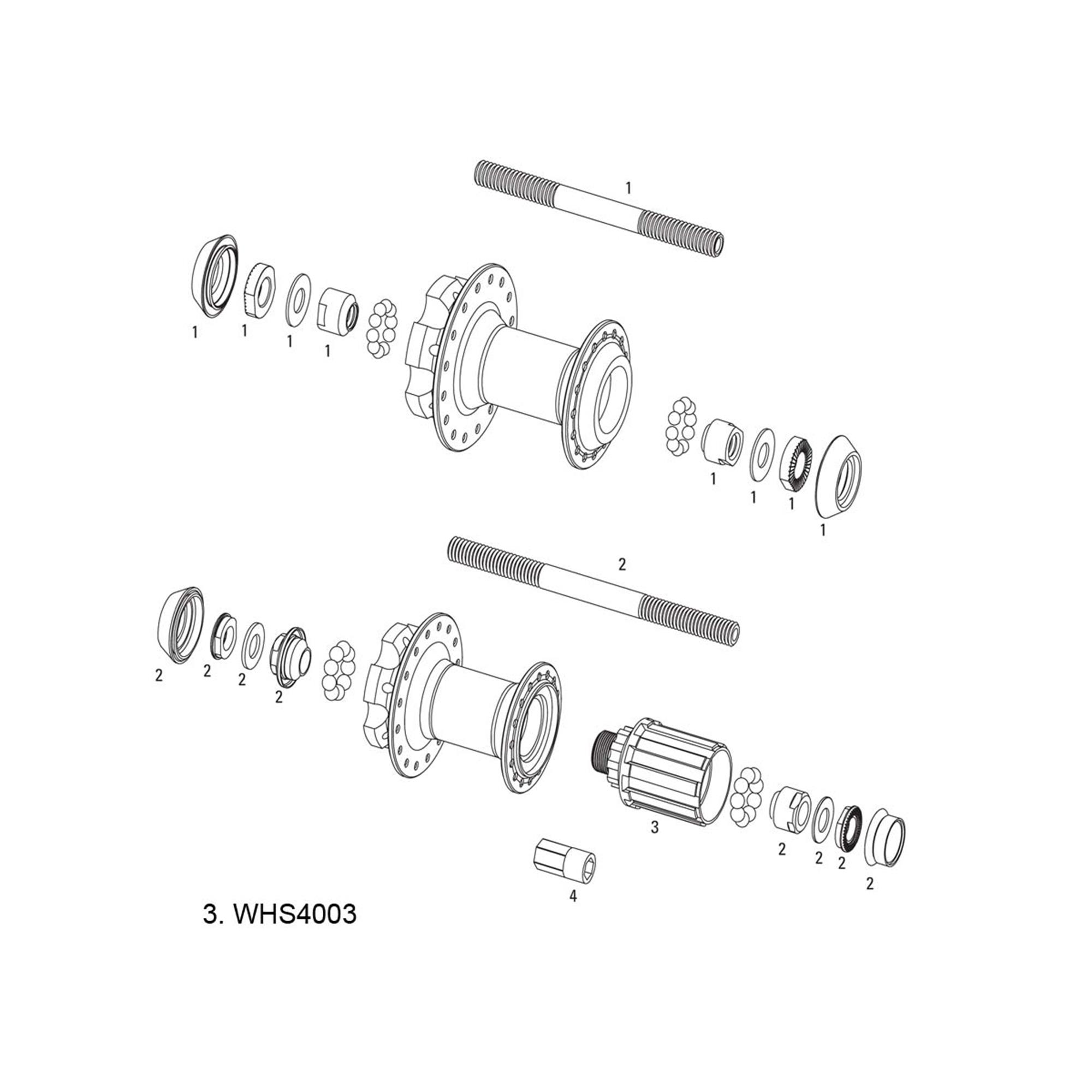 Sram Spare - Wheel Spare Parts Kit Freehub Body MTH 406: size