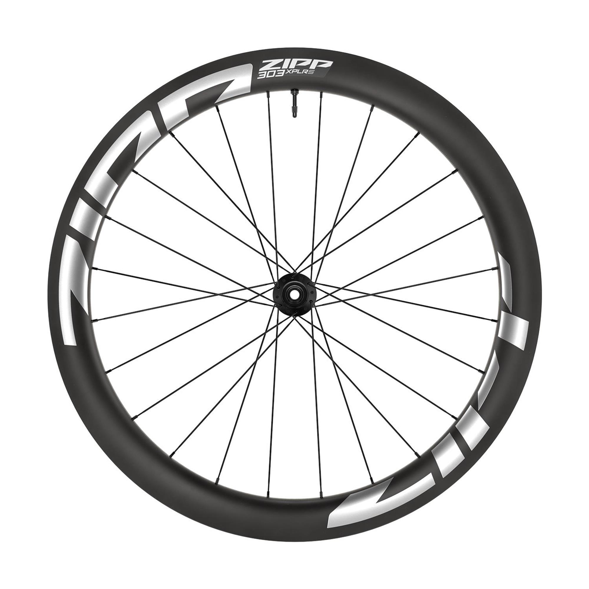 ZIPP 303 XPLR S Carbon Rear Wheel B1: WHITE GRAPHIC 10/11 SPEED